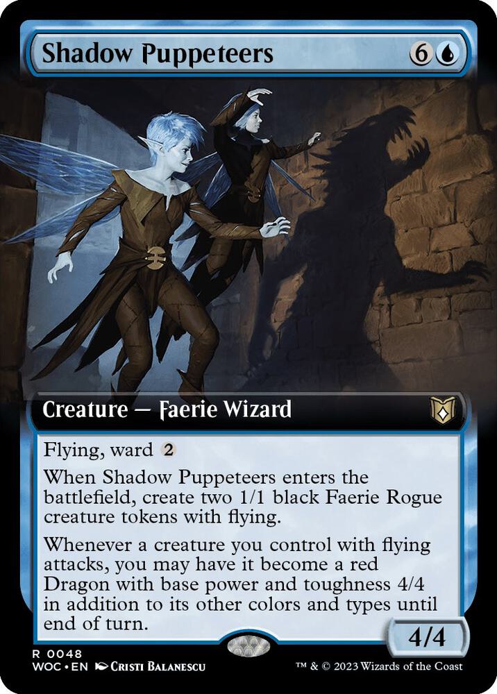 Shadow Puppeteers (Extended Art) [Commander: Wilds of Eldraine] 48