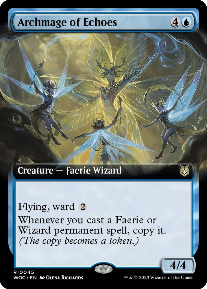 Archmage of Echoes (Extended Art) [Commander: Wilds of Eldraine] 45