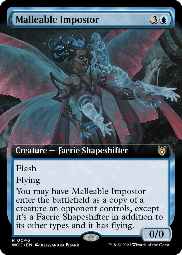 Malleable Impostor (Extended Art) [Commander: Wilds of Eldraine] 46