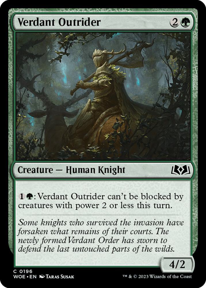Verdant Outrider [Wilds of Eldraine] 196