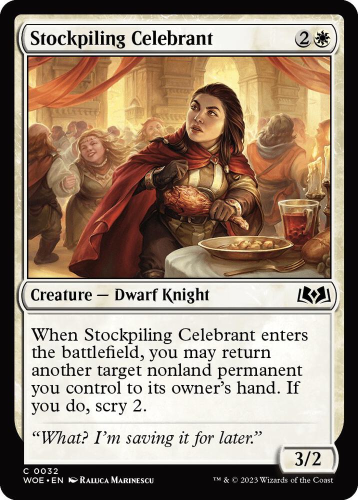 Stockpiling Celebrant [Wilds of Eldraine] 32