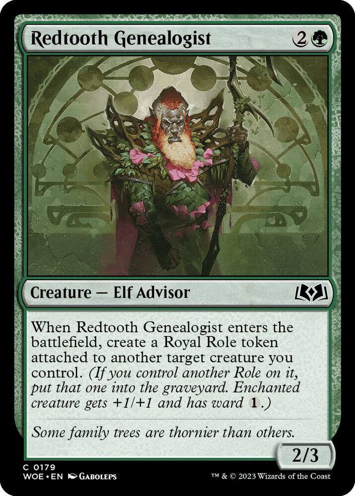 Redtooth Genealogist [Wilds of Eldraine] 179