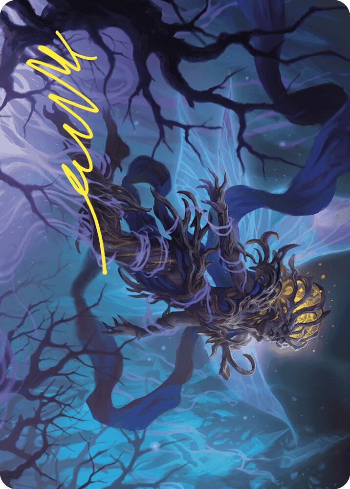 Sleep-Cursed Faerie Art Card (Gold-Stamped Signature) [Art Series: Wilds of Eldraine] 8