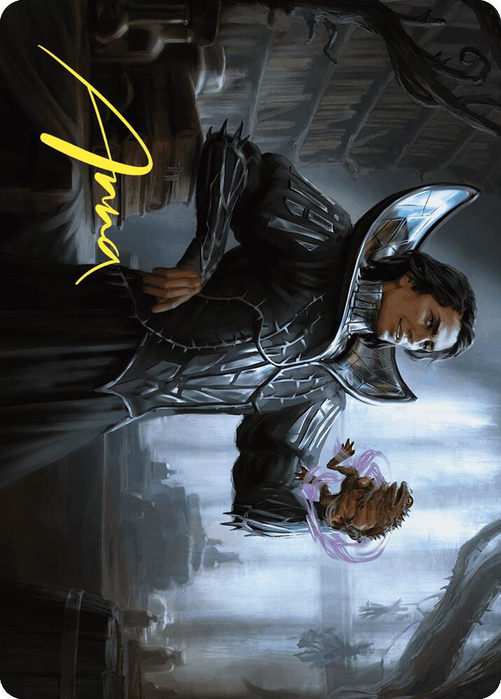 Spiteful Hexmage Art Card (Gold-Stamped Signature) [Art Series: Wilds of Eldraine] 15