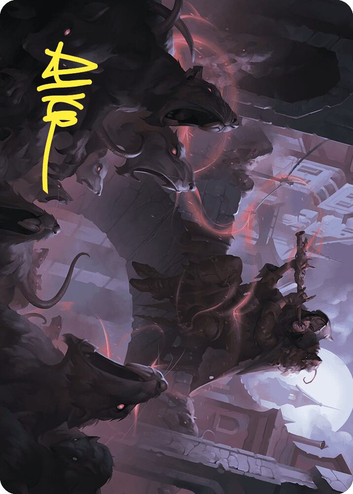 Gnawing Crescendo Art Card (Gold-Stamped Signature) [Art Series: Wilds of Eldraine] 17