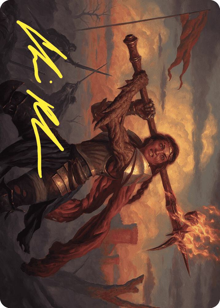 Imodane, the Pyrohammer Art Card (Gold-Stamped Signature) [Art Series: Wilds of Eldraine] 18