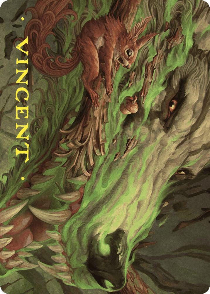 Leaping Ambush Art Card (Gold-Stamped Signature) [Art Series: Wilds of Eldraine] 26