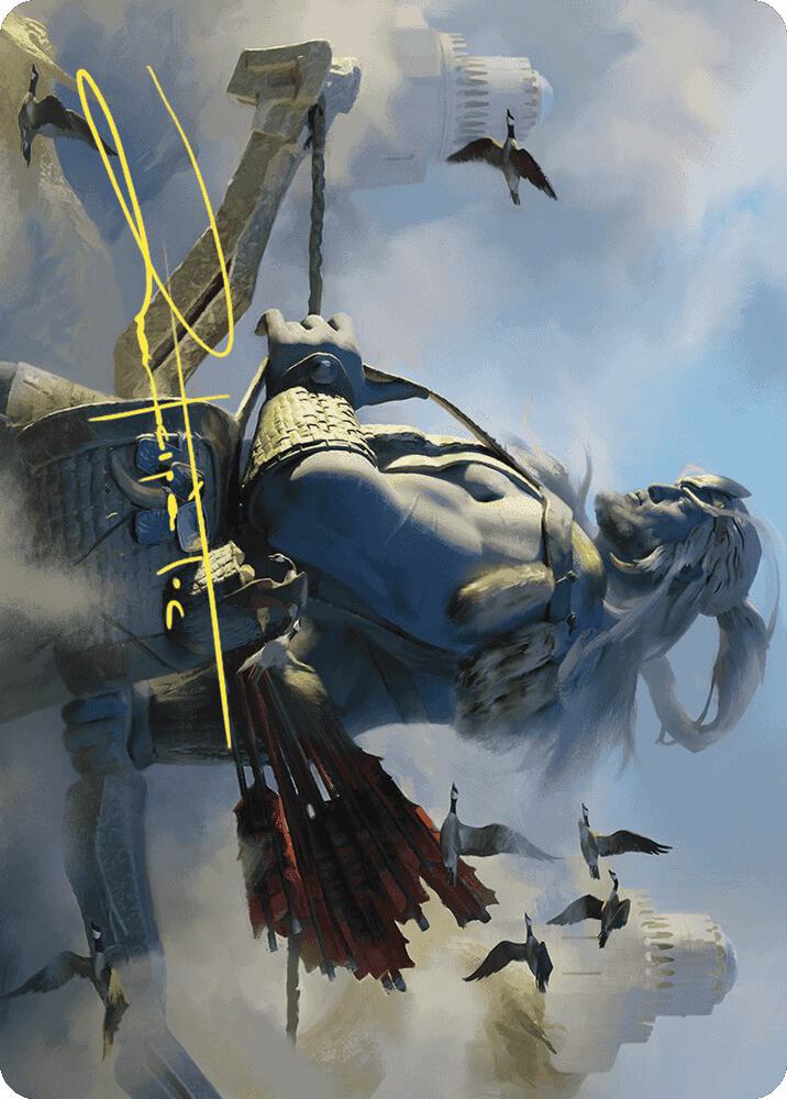 Skybeast Tracker Art Card (Gold-Stamped Signature) [Art Series: Wilds of Eldraine] 27