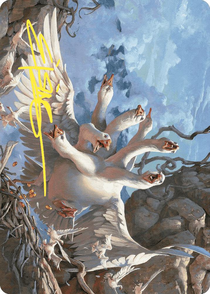 The Goose Mother Art Card (Gold-Stamped Signature) [Art Series: Wilds of Eldraine] 29