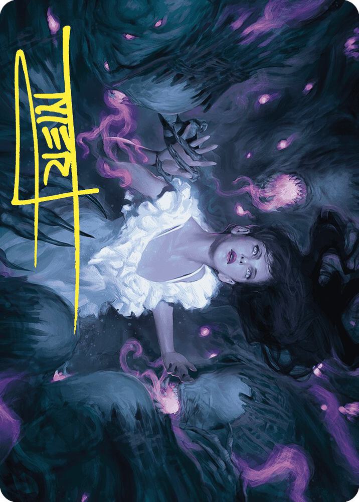 Neva, Stalked by Nightmares Art Card (Gold-Stamped Signature) [Art Series: Wilds of Eldraine] 30