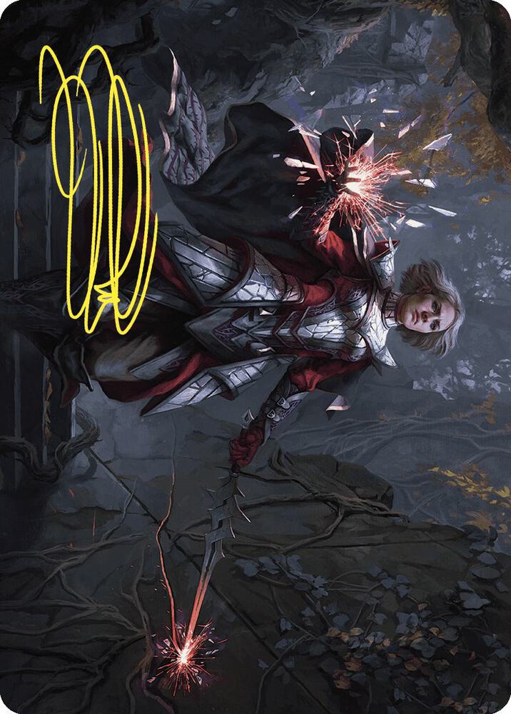 Rowan, Scion of War Art Card (31/81) (Gold-Stamped Signature) [Art Series: Wilds of Eldraine] 31