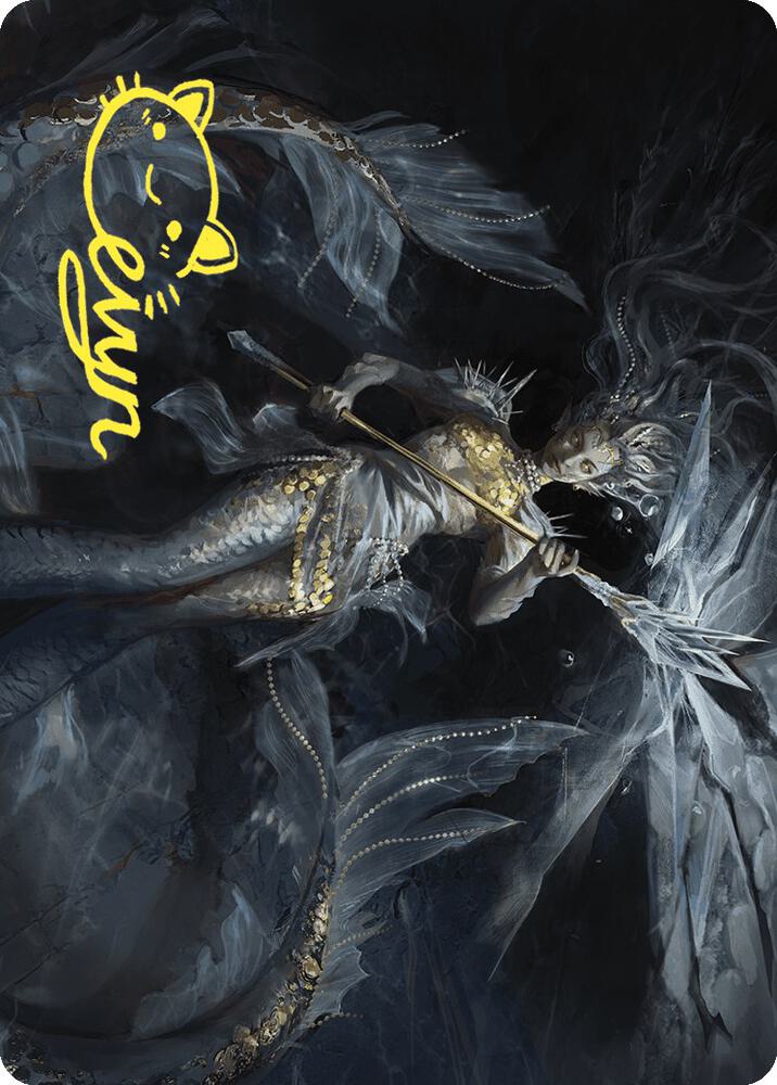 Sharae of Numbing Depths Art Card (Gold-Stamped Signature) [Art Series: Wilds of Eldraine] 32