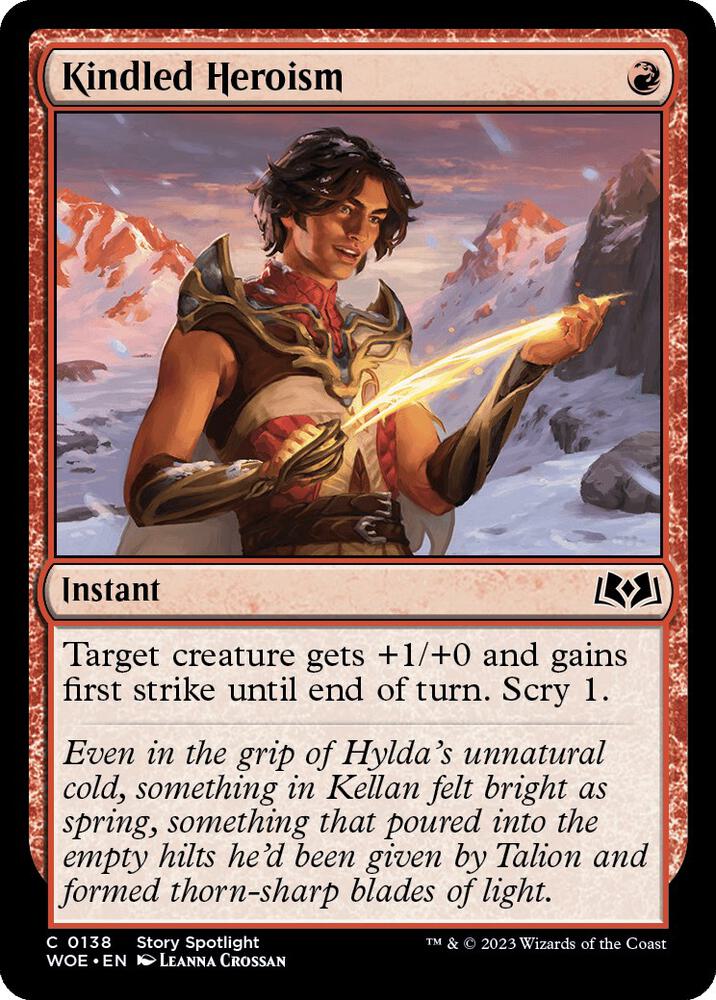 Kindled Heroism [Wilds of Eldraine] 138