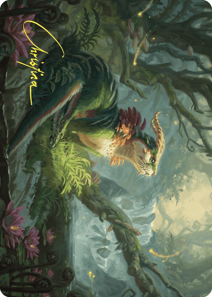 Elusive Otter Art Card (Gold-Stamped Signature) [Art Series: Wilds of Eldraine] 37