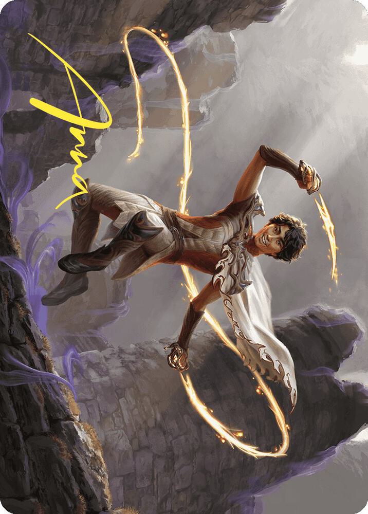 Kellan, the Fae-Blooded Art Card (Gold-Stamped Signature) [Art Series: Wilds of Eldraine] 39