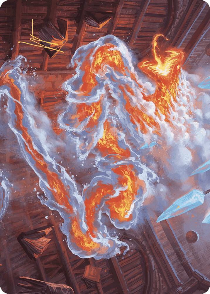 Scalding Viper Art Card (Gold-Stamped Signature) [Art Series: Wilds of Eldraine] 41