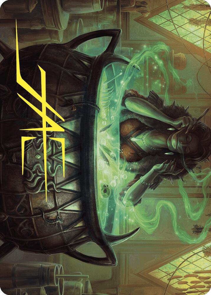 Agatha's Soul Cauldron Art Card (Gold-Stamped Signature) [Art Series: Wilds of Eldraine] 42