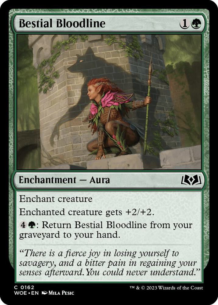 Bestial Bloodline [Wilds of Eldraine] 162