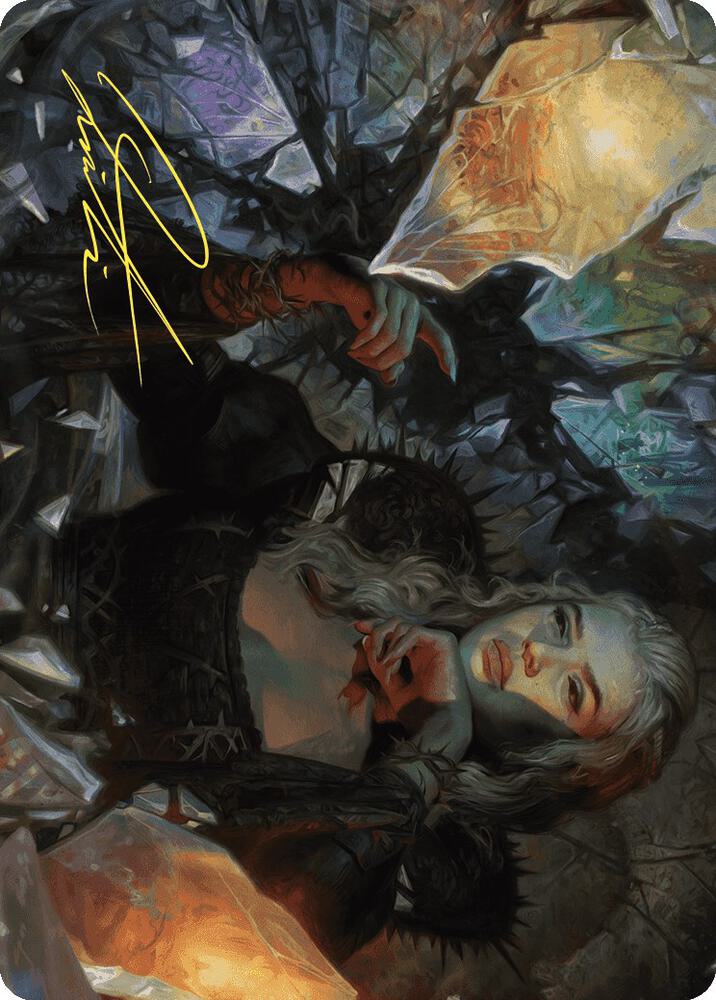Prophetic Prism Art Card (Gold-Stamped Signature) [Art Series: Wilds of Eldraine] 45
