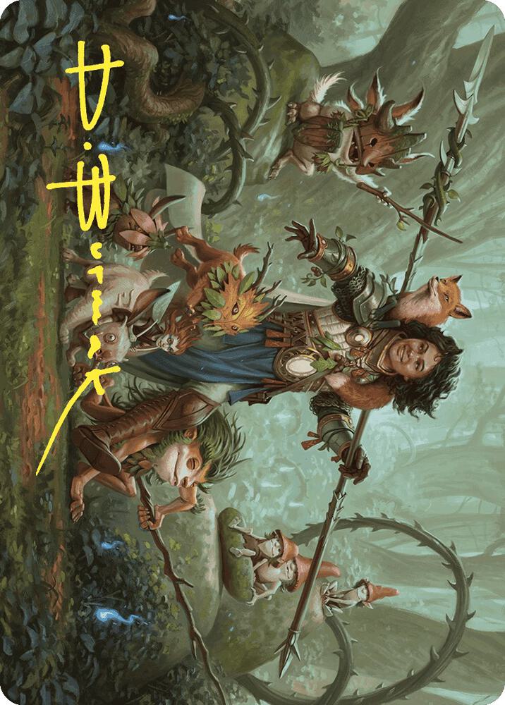 Ellivere of the Wild Court Art Card (Gold-Stamped Signature) [Art Series: Wilds of Eldraine] 49