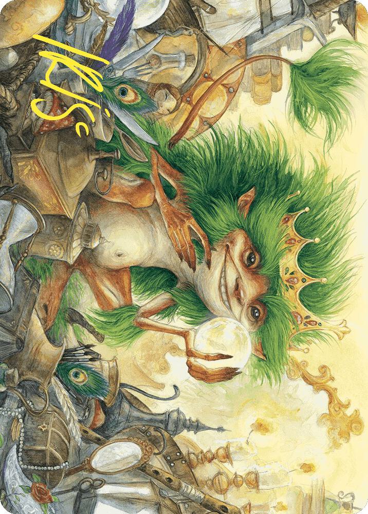 Knickknack Ouphe Art Card (Gold-Stamped Signature) [Art Series: Wilds of Eldraine] 50
