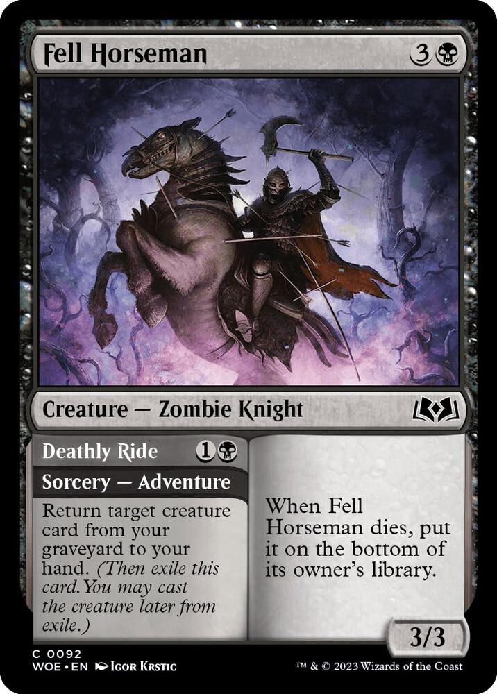 Fell Horseman [Wilds of Eldraine] 92