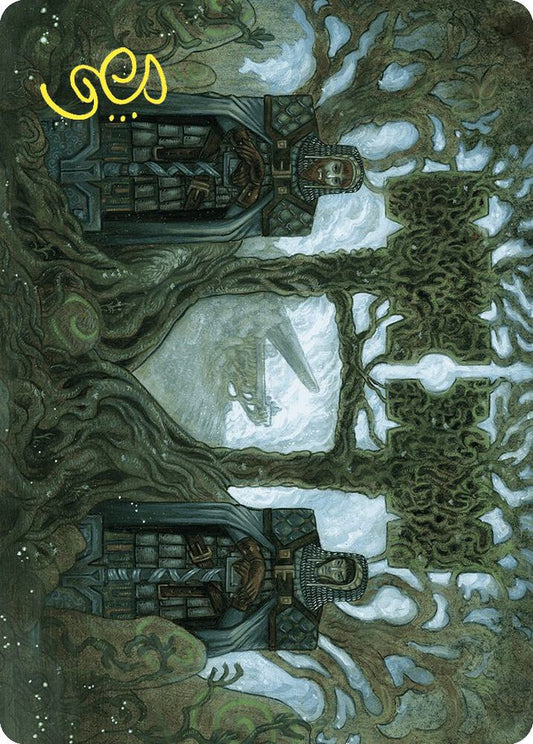Court of Garenbrig Art Card (Gold-Stamped Signature) [Art Series: Wilds of Eldraine] 54
