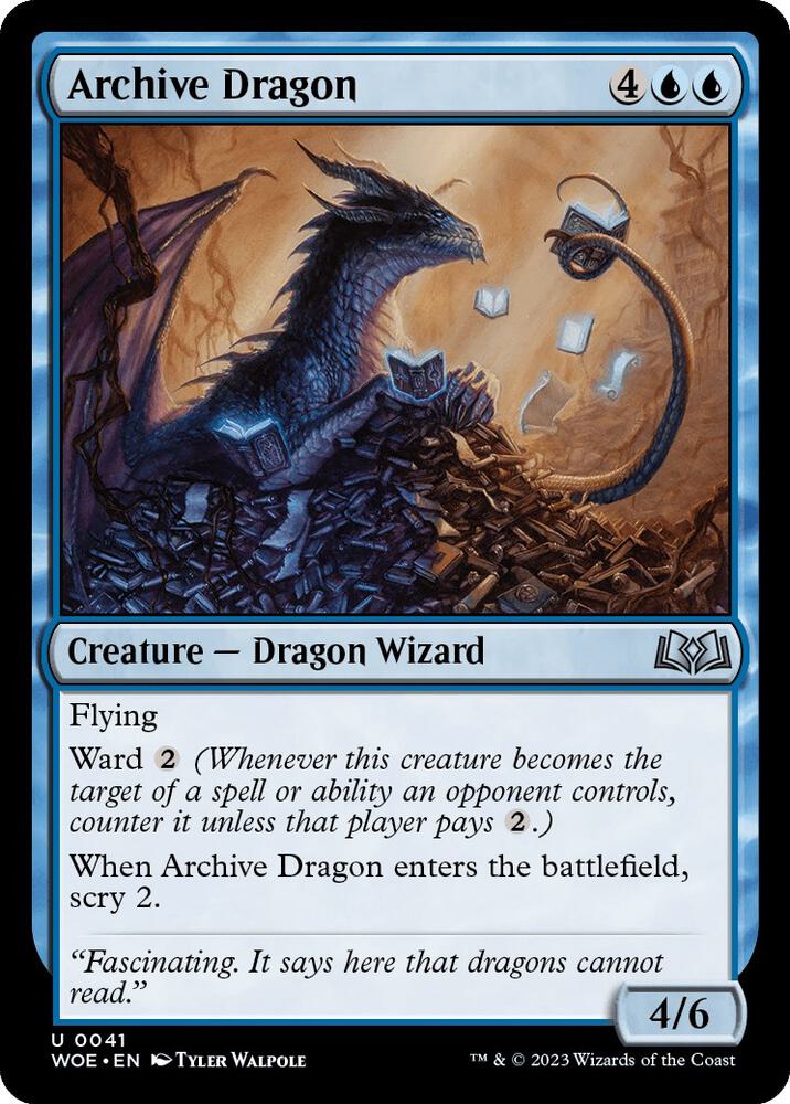 Archive Dragon [Wilds of Eldraine] 41