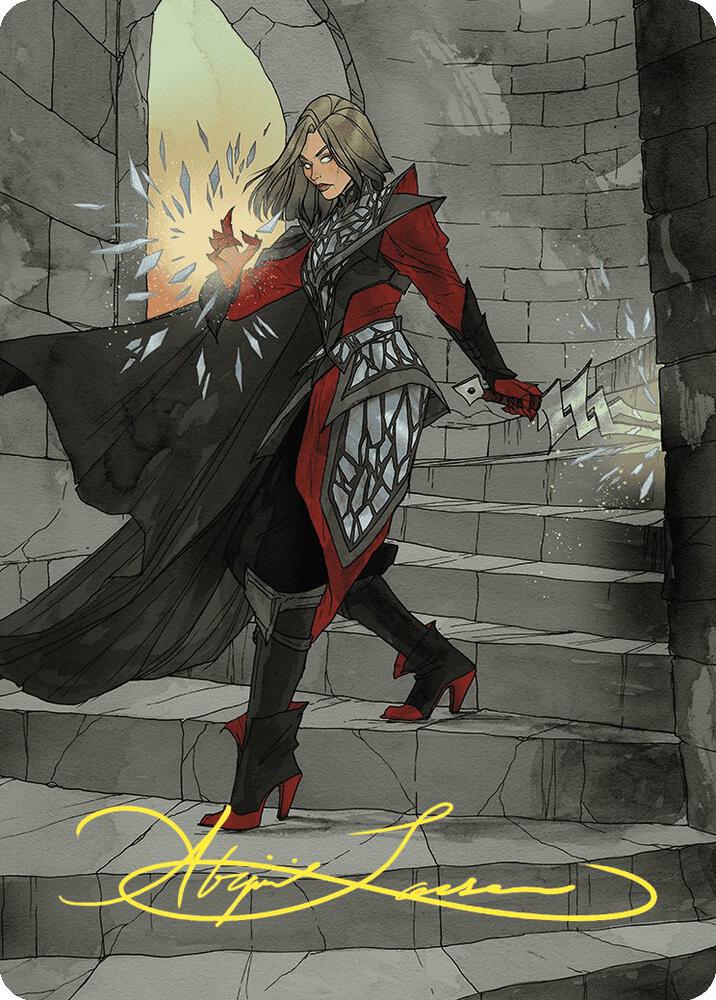 Rowan, Scion of War Art Card (59/81) (Gold-Stamped Signature) [Art Series: Wilds of Eldraine] 59