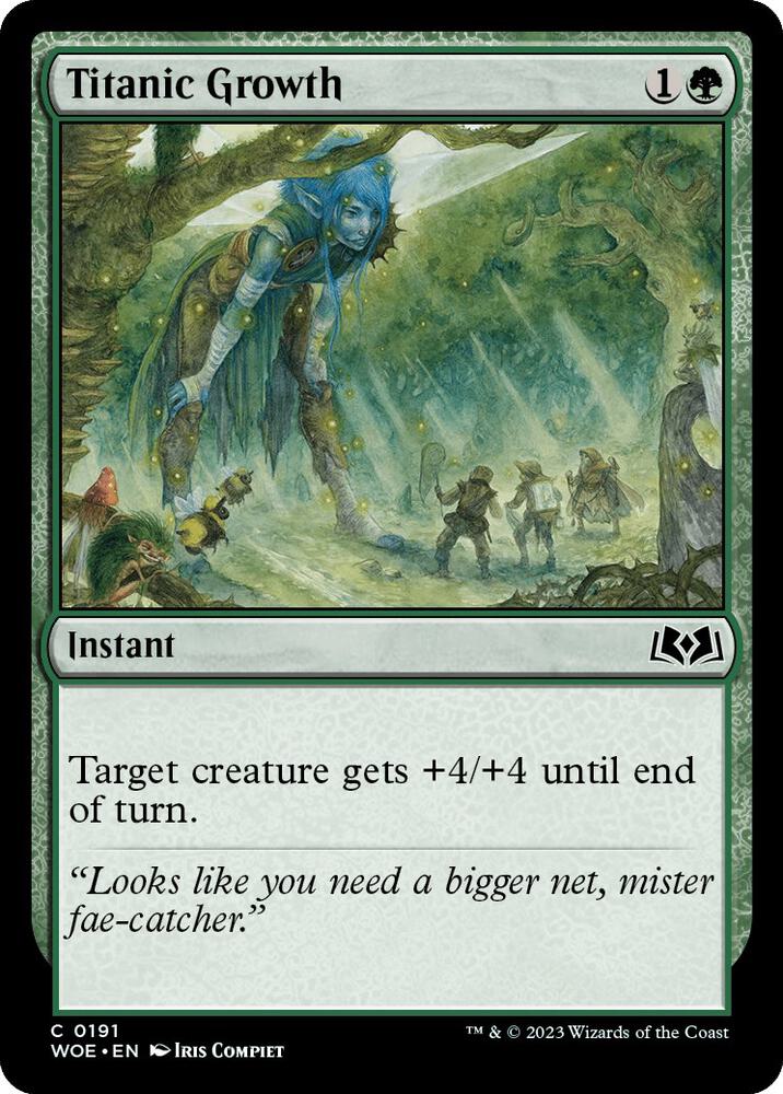 Titanic Growth [Wilds of Eldraine] 191