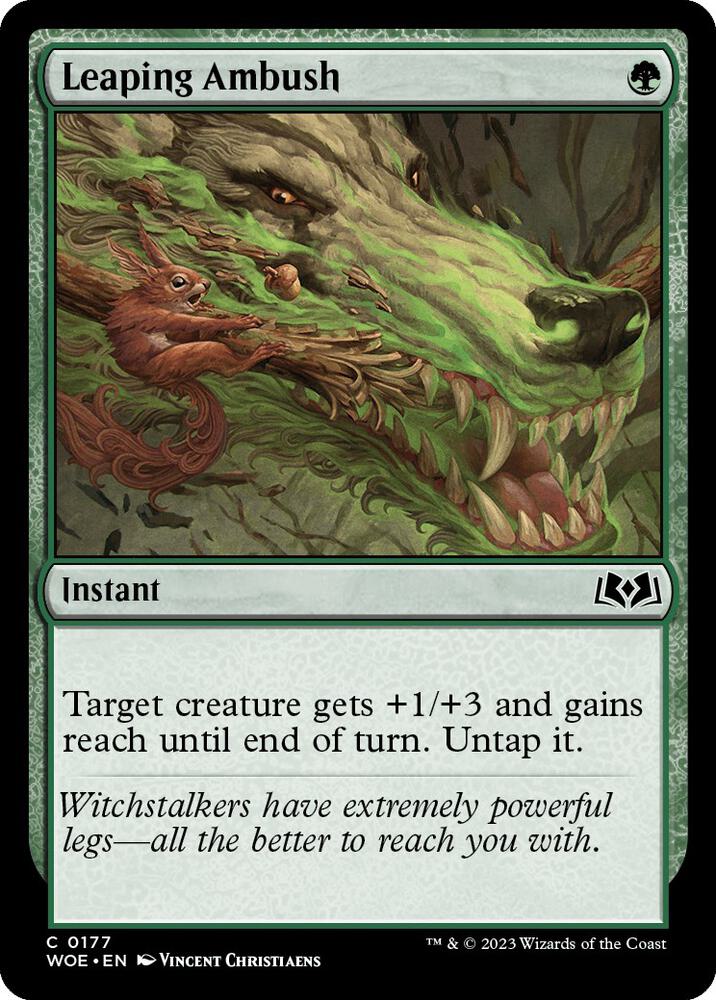 Leaping Ambush [Wilds of Eldraine] 177