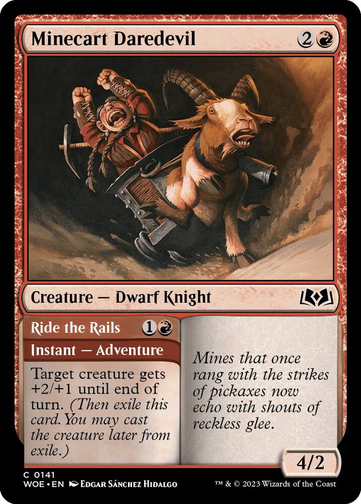 Minecart Daredevil [Wilds of Eldraine] 141