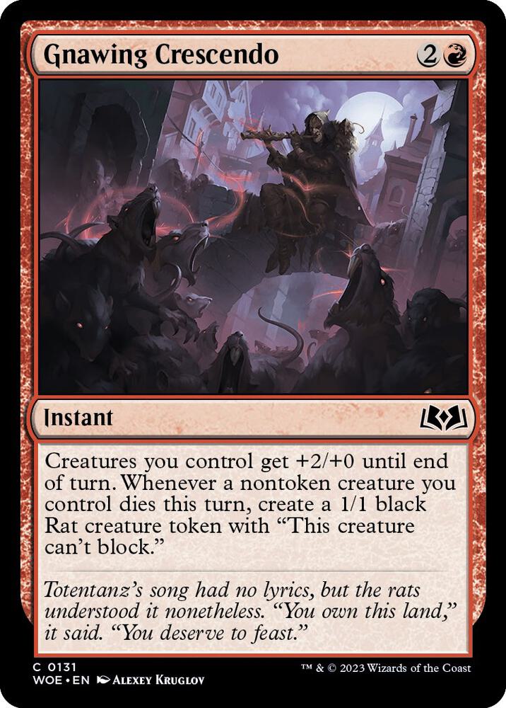 Gnawing Crescendo [Wilds of Eldraine] 131