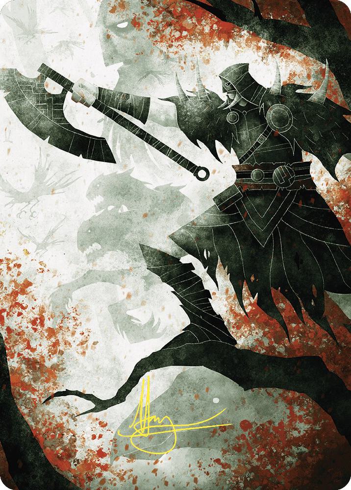 Garruk's Uprising Art Card (Gold-Stamped Signature) [Art Series: Wilds of Eldraine] 72