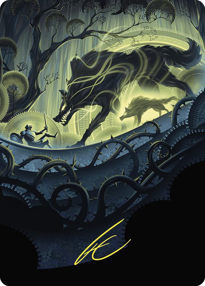 Unnatural Growth Art Card (Gold-Stamped Signature) [Art Series: Wilds of Eldraine] 75