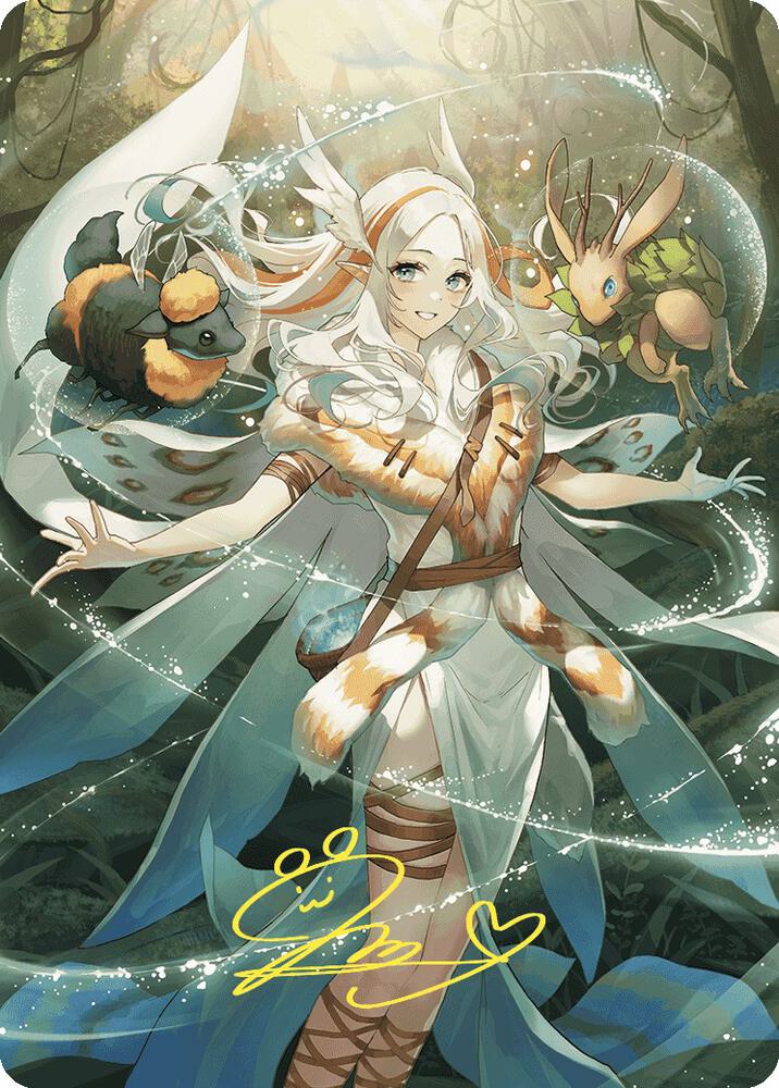 Greater Auramancy Anime Art Card (Gold-Stamped Signature) [Art Series: Wilds of Eldraine] 76