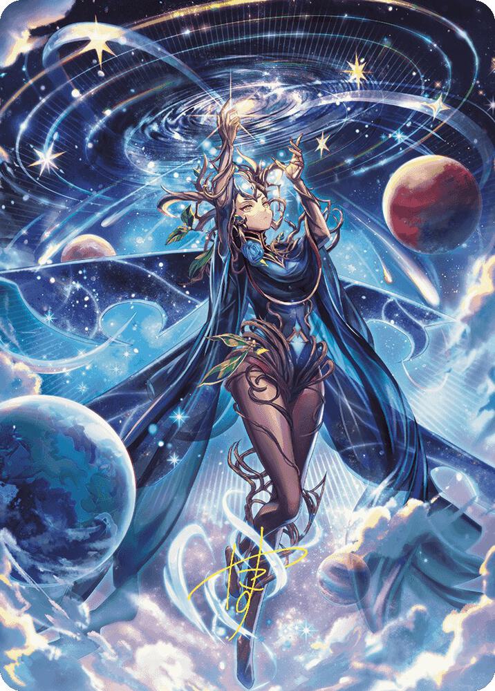 Omniscience Anime Art Card (Gold-Stamped Signature) [Art Series: Wilds of Eldraine] 78