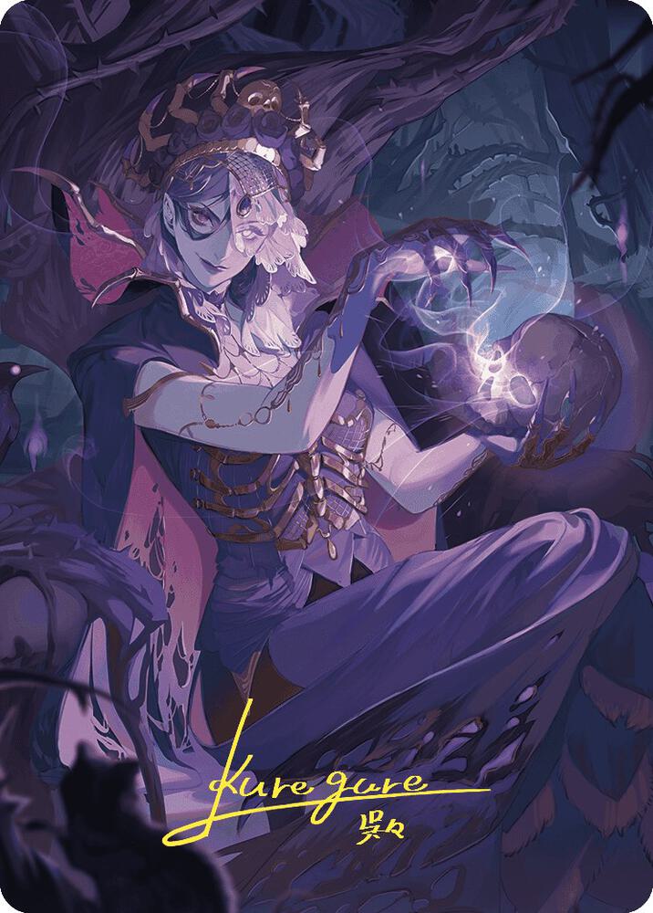 Necropotence Art Card (Gold-Stamped Signature) [Art Series: Wilds of Eldraine] 80