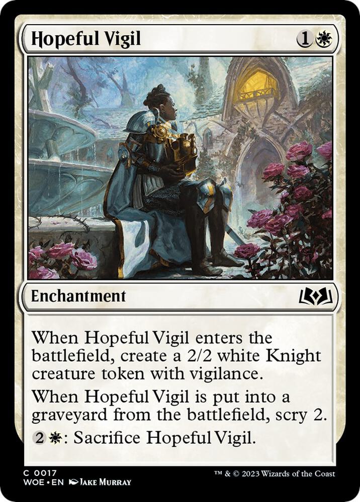 Hopeful Vigil [Wilds of Eldraine] 17