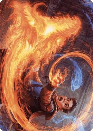 Frantic Firebolt Art Card [Art Series: Wilds of Eldraine] 16