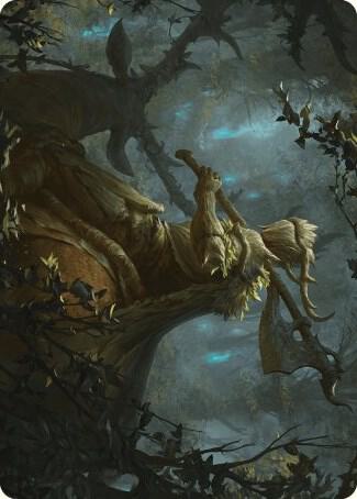 Verdant Outrider Art Card [Art Series: Wilds of Eldraine] 28