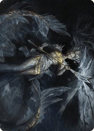 Sharae of Numbing Depths Art Card [Art Series: Wilds of Eldraine] 32