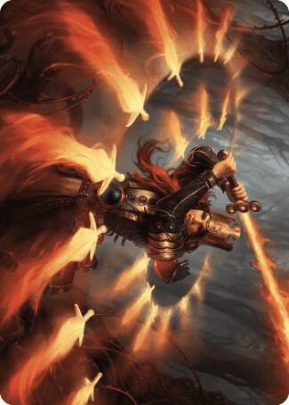 Heartflame Duelist Art Card [Art Series: Wilds of Eldraine] 38