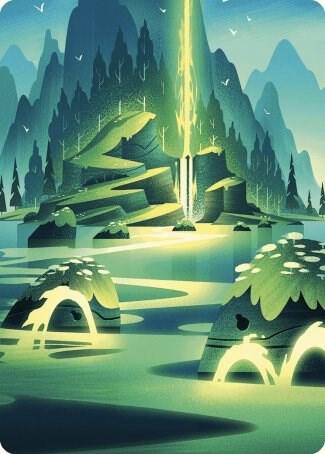 Leyline of Abundance Art Card [Art Series: Wilds of Eldraine] 73