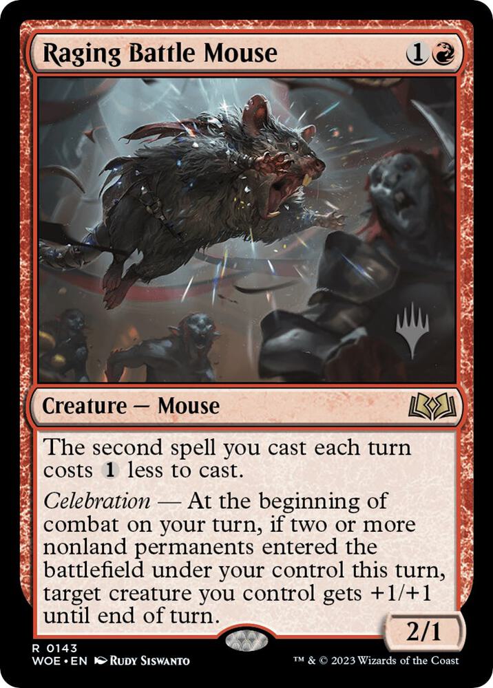 Raging Battle Mouse [Promo Pack: Wilds of Eldraine] 143