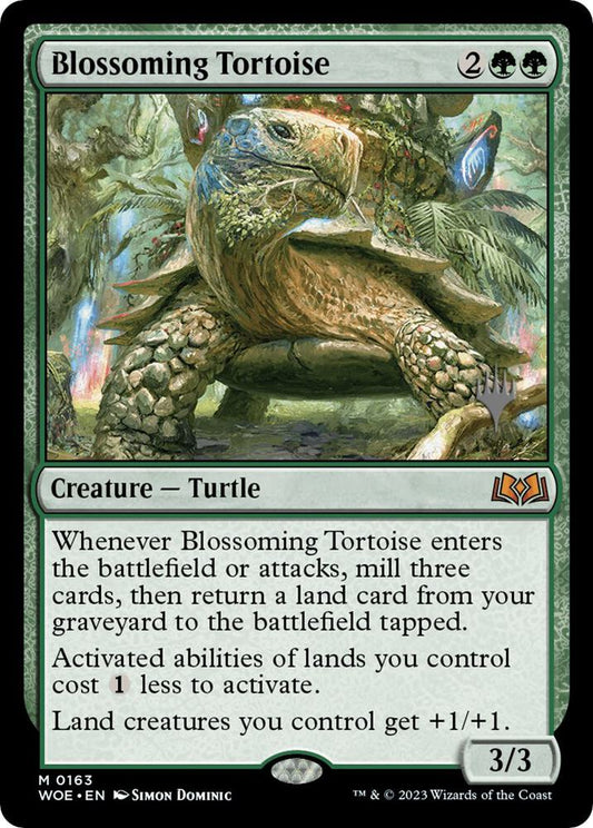 Blossoming Tortoise [Promo Pack: Wilds of Eldraine] 163