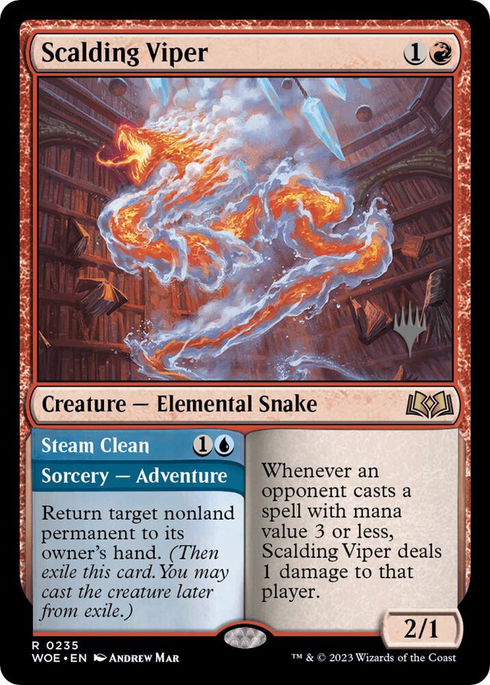 Scalding Viper [Promo Pack: Wilds of Eldraine] 235