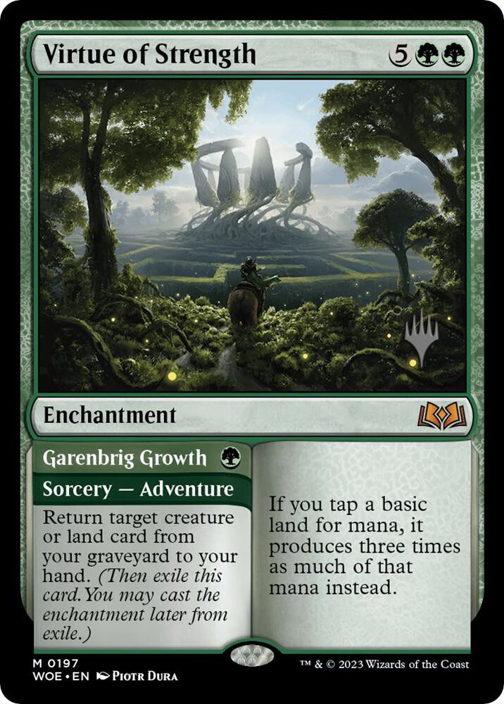 Virtue of Strength [Promo Pack: Wilds of Eldraine] 197