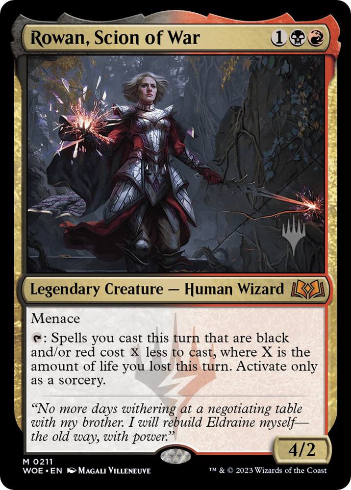 Rowan, Scion of War [Promo Pack: Wilds of Eldraine] 211