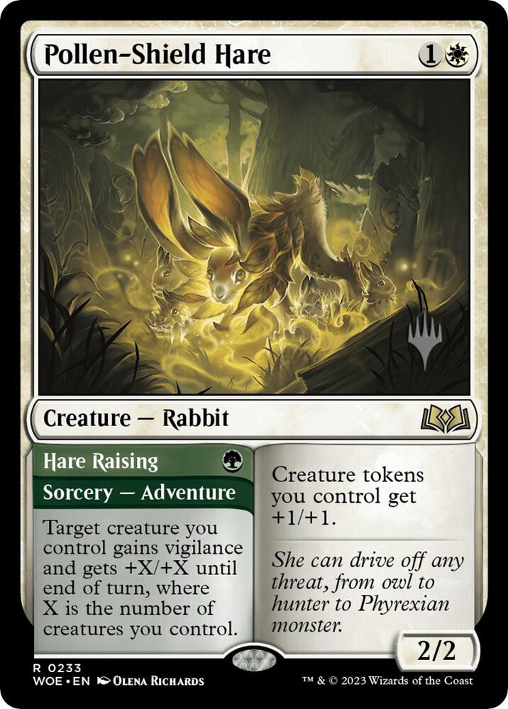 Pollen-Shield Hare [Promo Pack: Wilds of Eldraine] 233